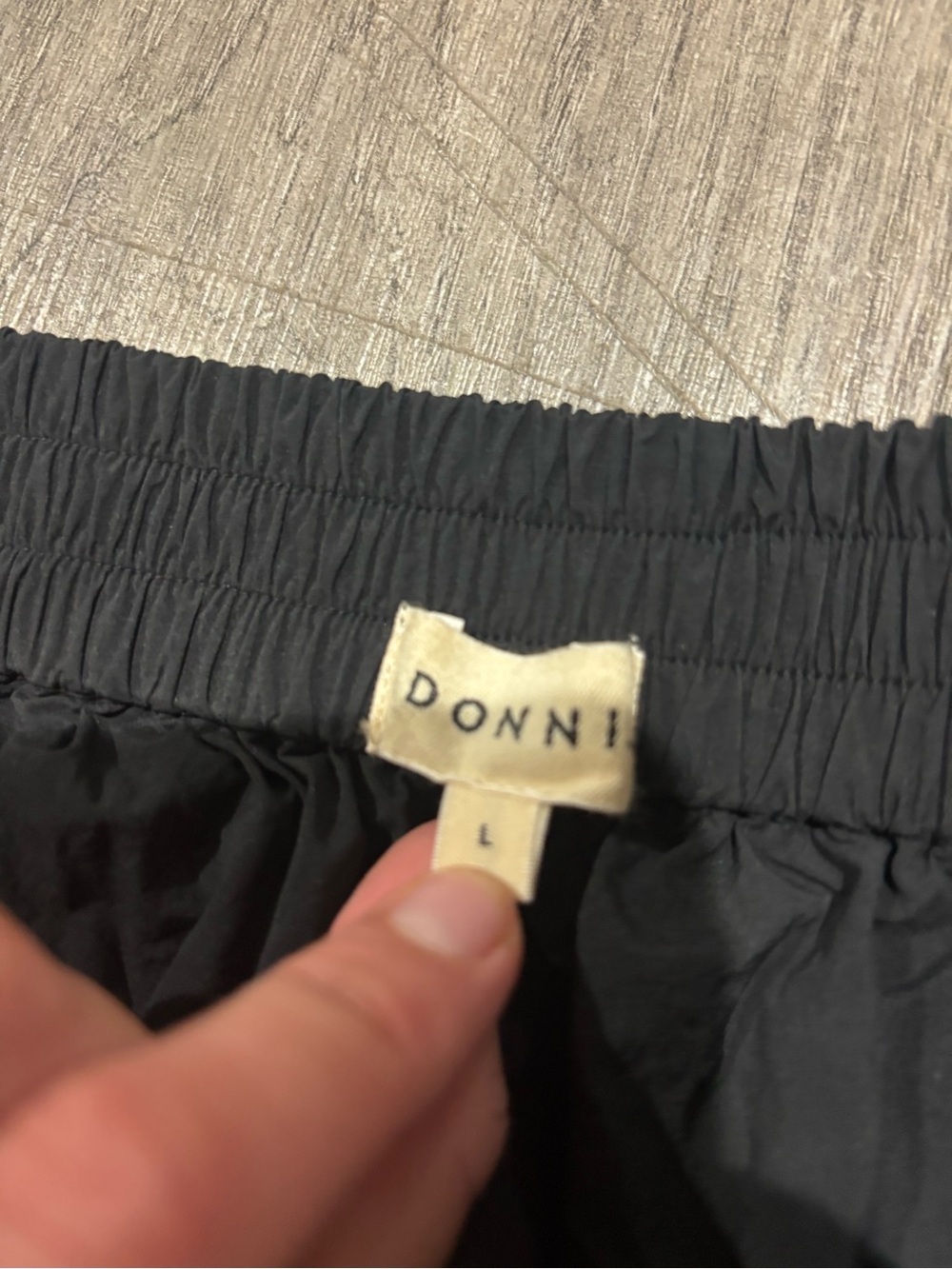 Donni Nylon Cargo Pants Size Large Black - Picture 4 of 4